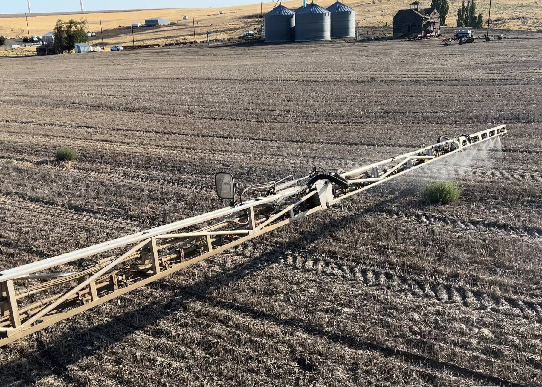 Spot spraying only the weeds in a fallow field